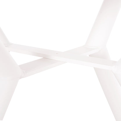 Outdoor Table Round Higer Hm6290.02 White Aluminum Φ126Χ74hcm.