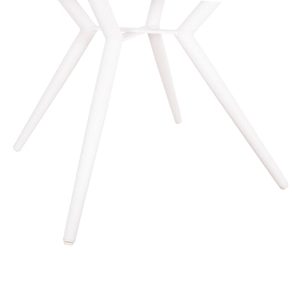 Outdoor Table Round Higer Hm6290.02 White Aluminum Φ126Χ74hcm.