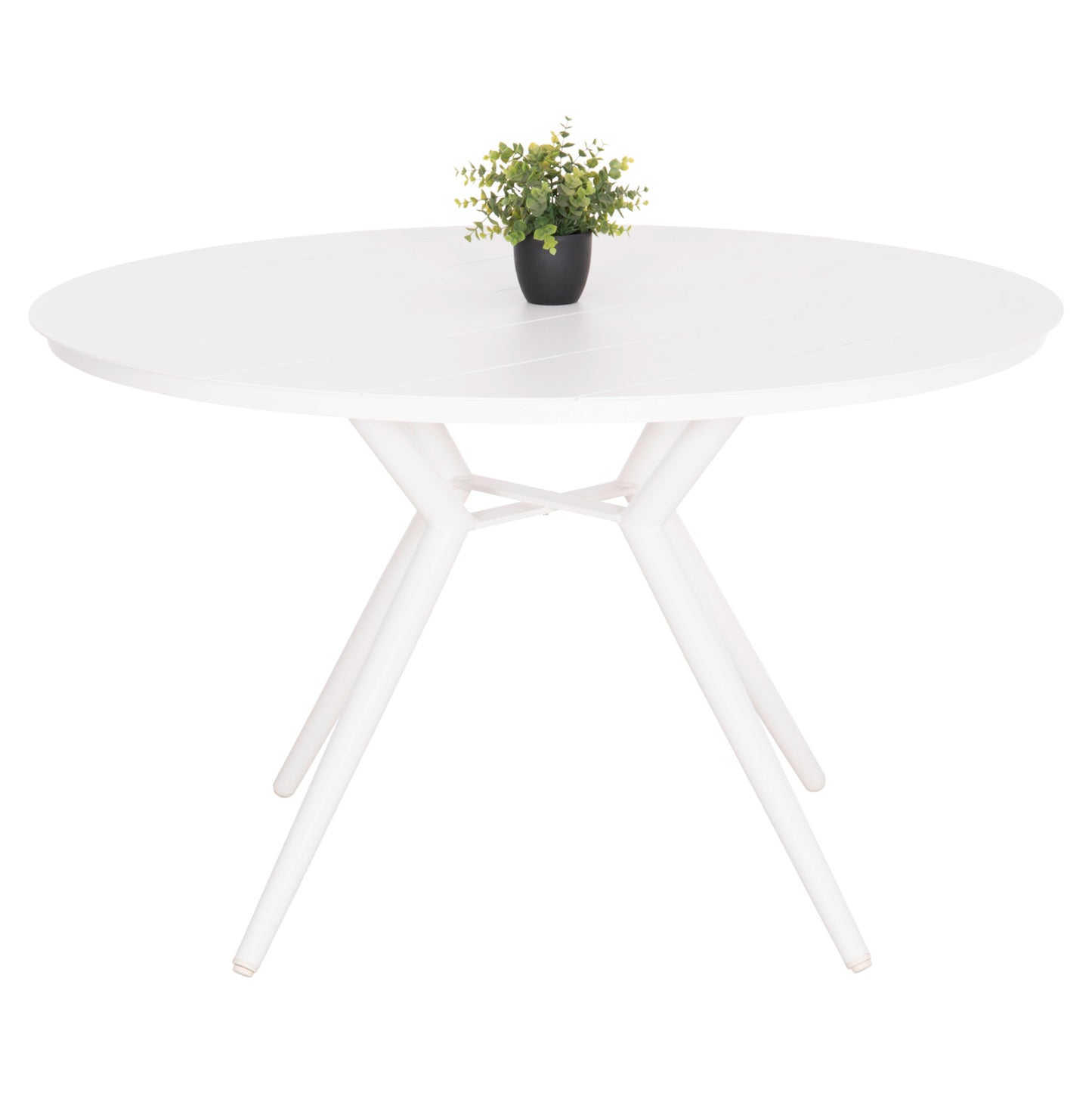 Outdoor Table Round Higer Hm6290.02 White Aluminum Φ126Χ74hcm.