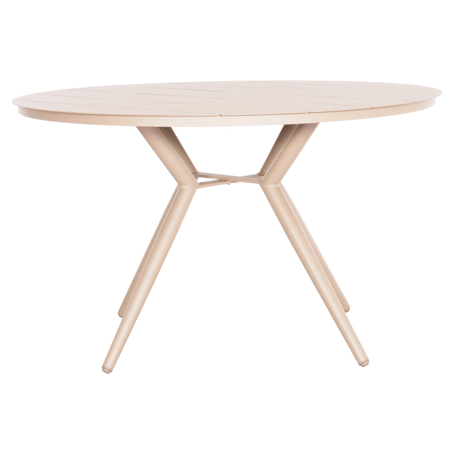 Round Aluminum Table Higer Hm6290.04 Cappuccino Φ126x74hcm.