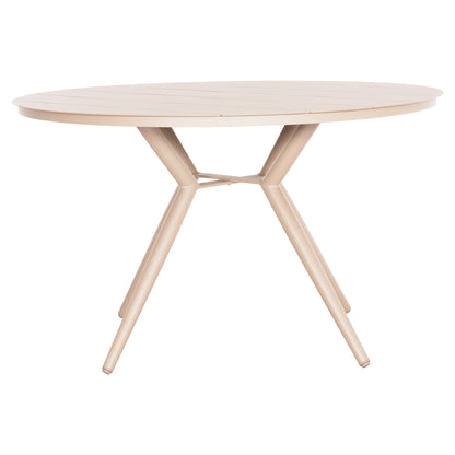 Round Aluminum Table Higer Hm6290.04 Cappuccino Φ126x74hcm.
