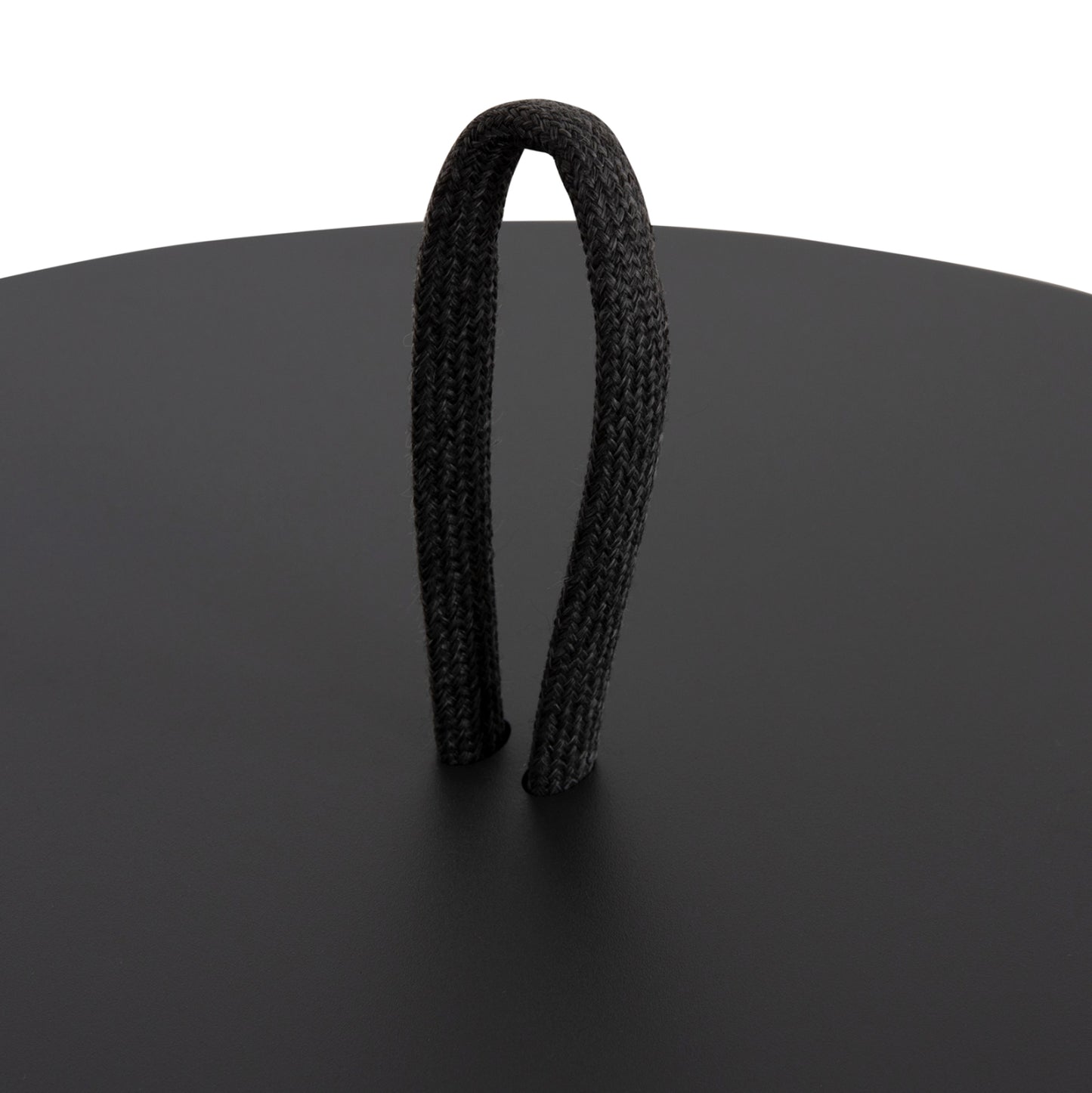 Outdoor Side Table Mino Hm6433.01 Aluminum & Rope In Grey Φ47x53hcm.