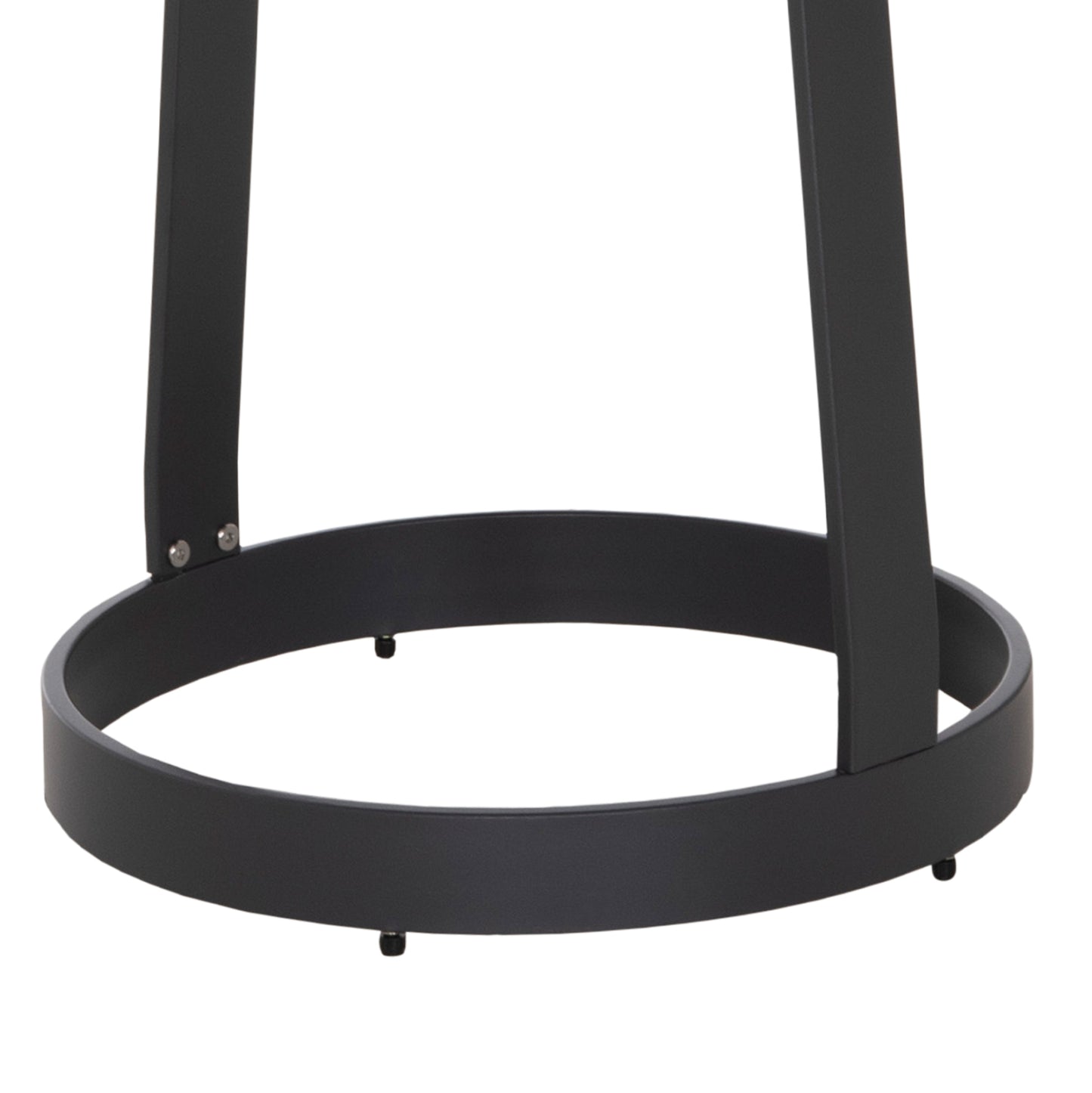 Outdoor Side Table Mino Hm6433.01 Aluminum & Rope In Grey Φ47x53hcm.