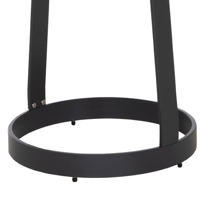 Outdoor Side Table Mino Hm6433.01 Aluminum & Rope In Grey Φ47x53hcm.
