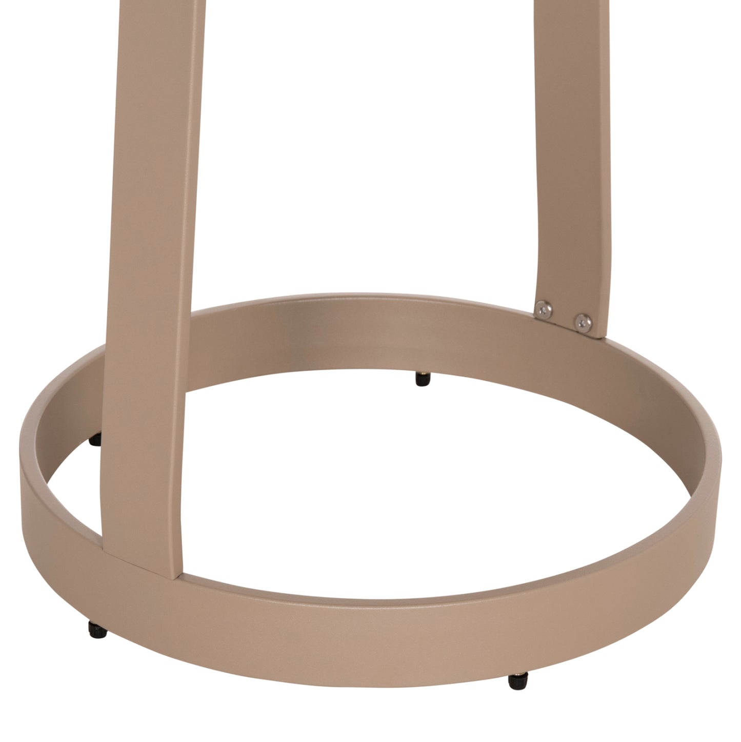 Outdoor Side Table Mino Hm6433.03 Aluminum & Rope In Cappuccino Φ47x53hcm.