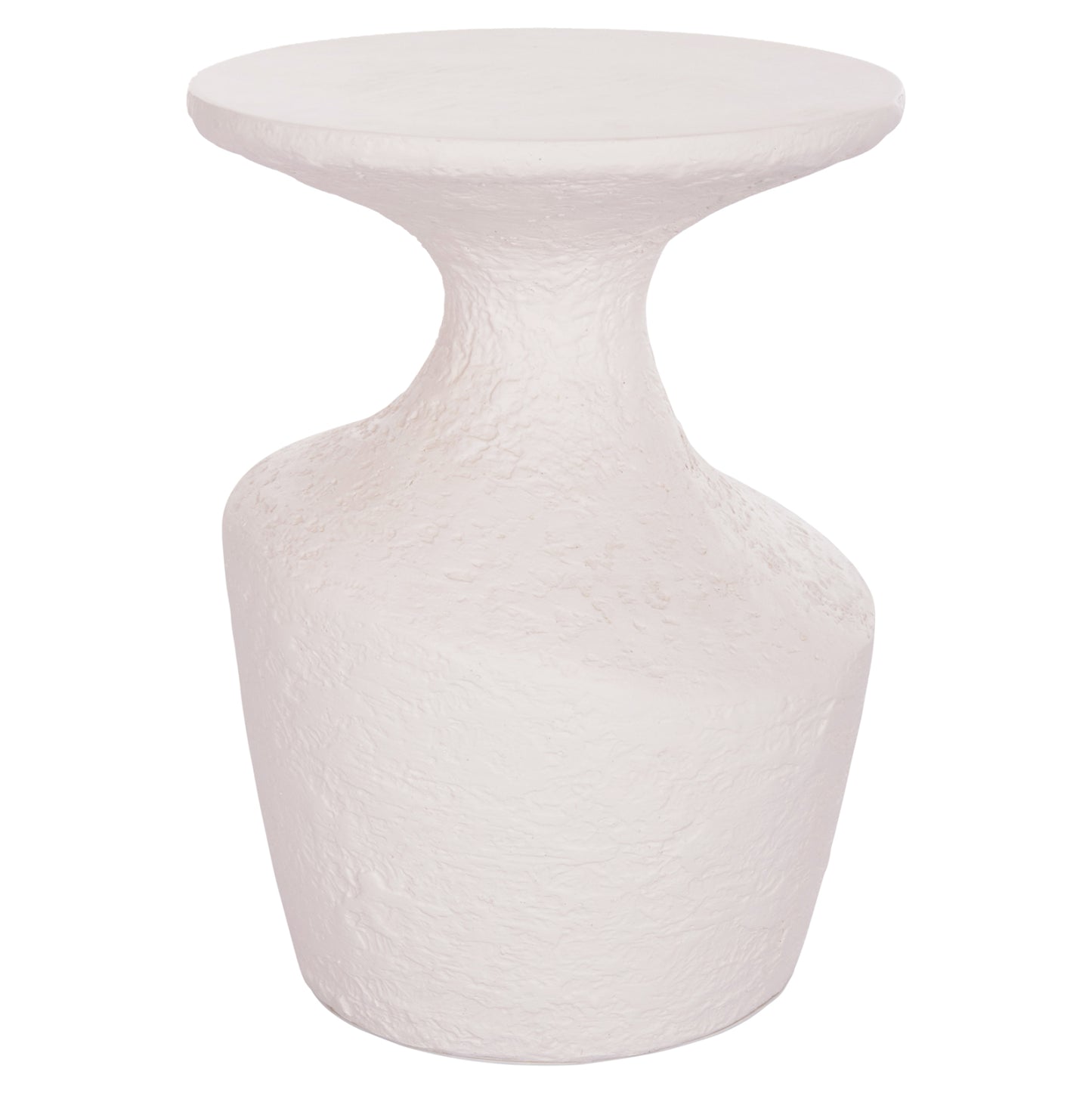 Side Table Rebon Hm18156.02s Fiber Cement In White--Φ27.5x50hcm