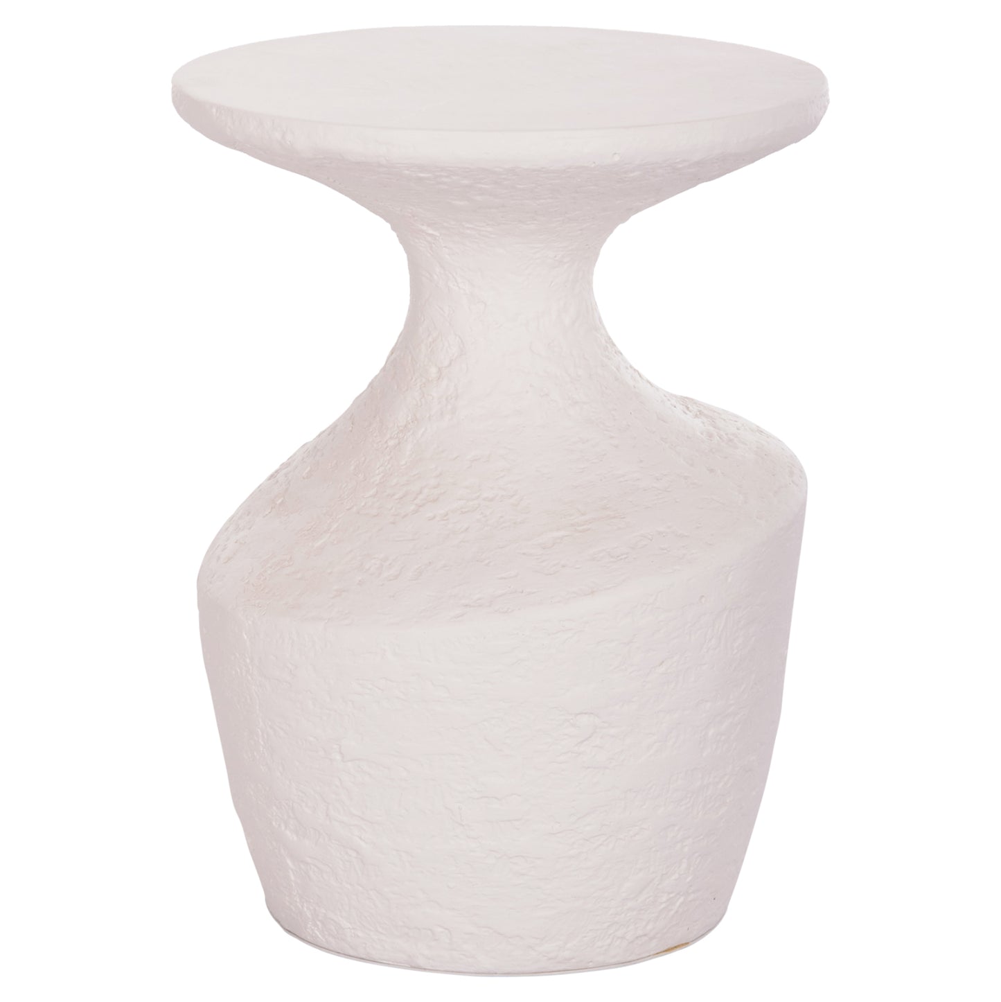 Side Table Rebon Hm18156.02s Fiber Cement In White--Φ27.5x50hcm