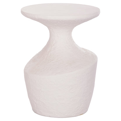 Side Table Rebon Hm18156.02s Fiber Cement In White--Φ27.5x50hcm