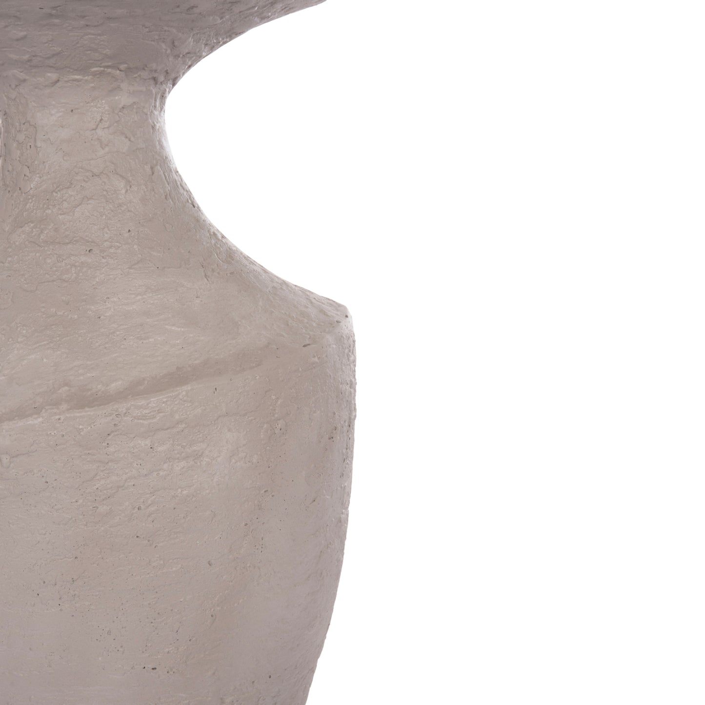 Side Table Rebon Hm18156.03l Fiber Cement In Grey Color--Φ40x56.5hcm