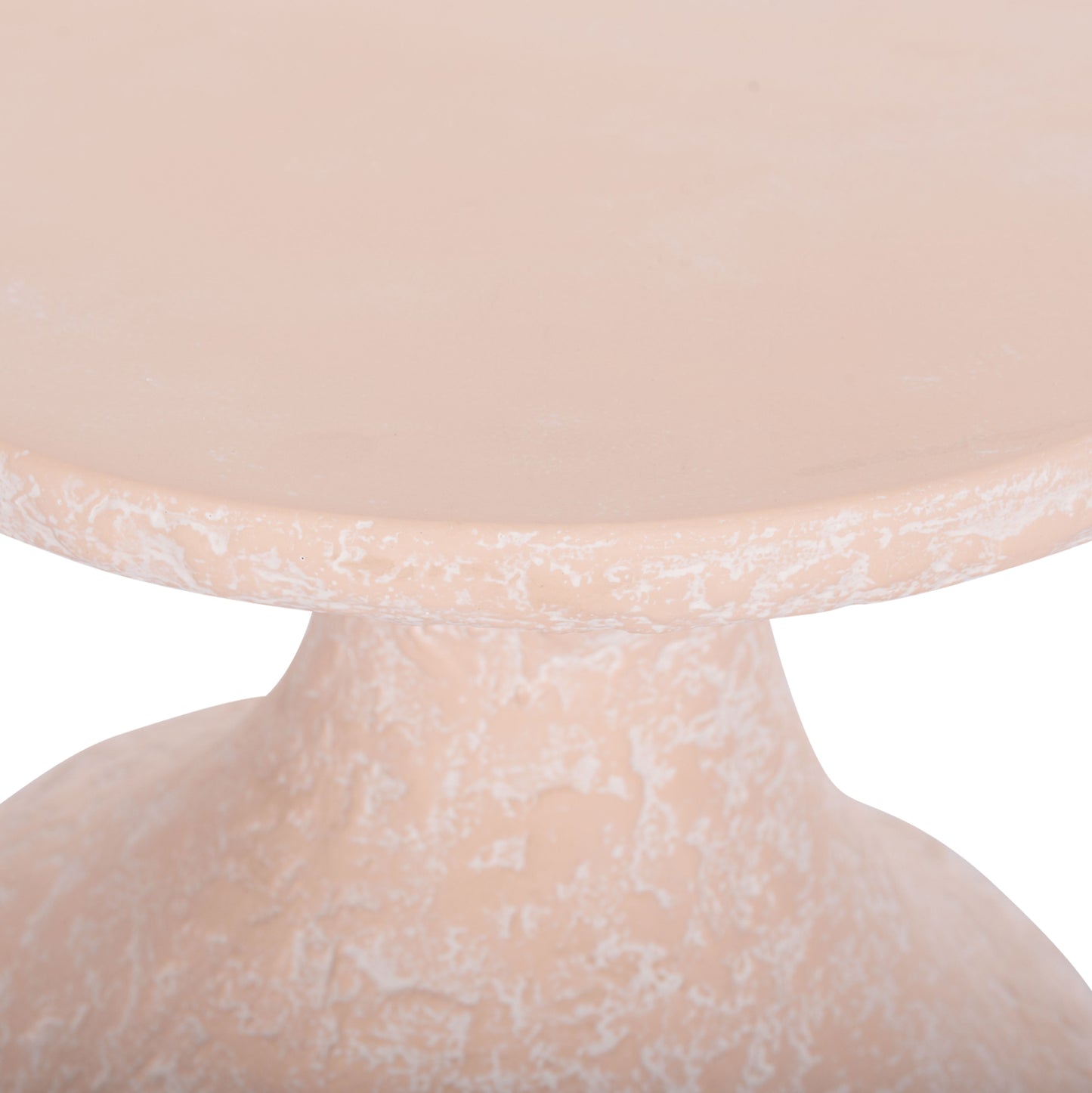 Side Table Rebon Hm18156.04l Fiber Cement In Peach Color--Φ40x56.5hcm