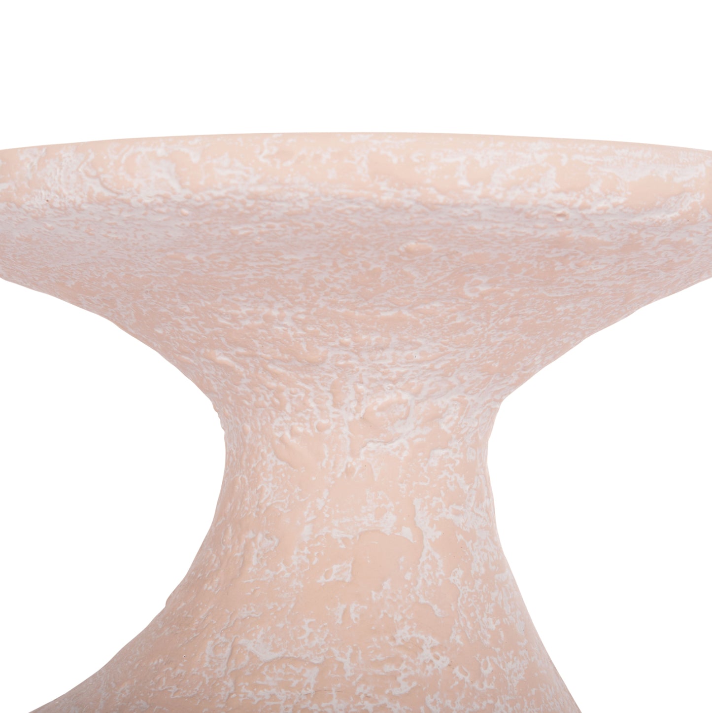 Side Table Rebon Hm18156.04l Fiber Cement In Peach Color--Φ40x56.5hcm