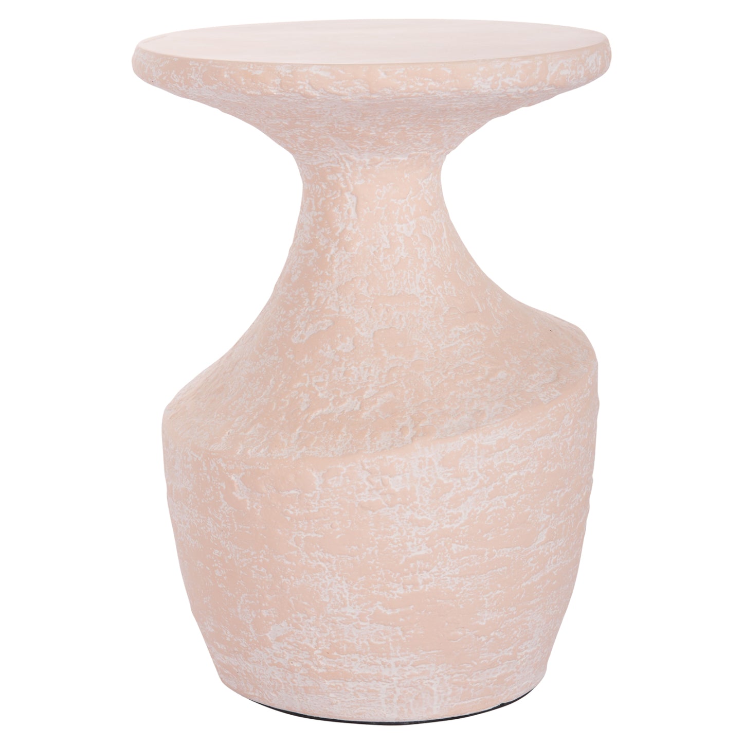 Side Table Rebon Hm18156.04l Fiber Cement In Peach Color--Φ40x56.5hcm