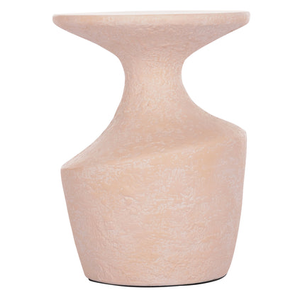 Side Table Rebon Hm18156.04s Fiber Cement In Peach Color--Φ27.5x50hcm