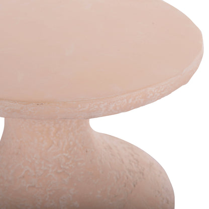 Side Table Rebon Hm18156.04s Fiber Cement In Peach Color--Φ27.5x50hcm