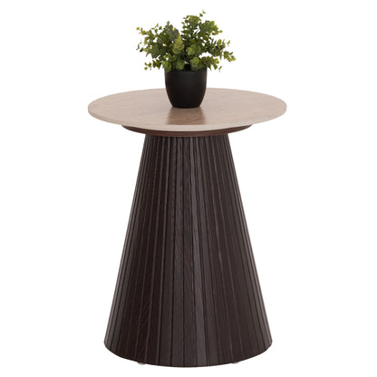 Side Table Cater Hm18322 Ceramic Top With Travertine Stone Look--mdf Base Φ45x56hcm.