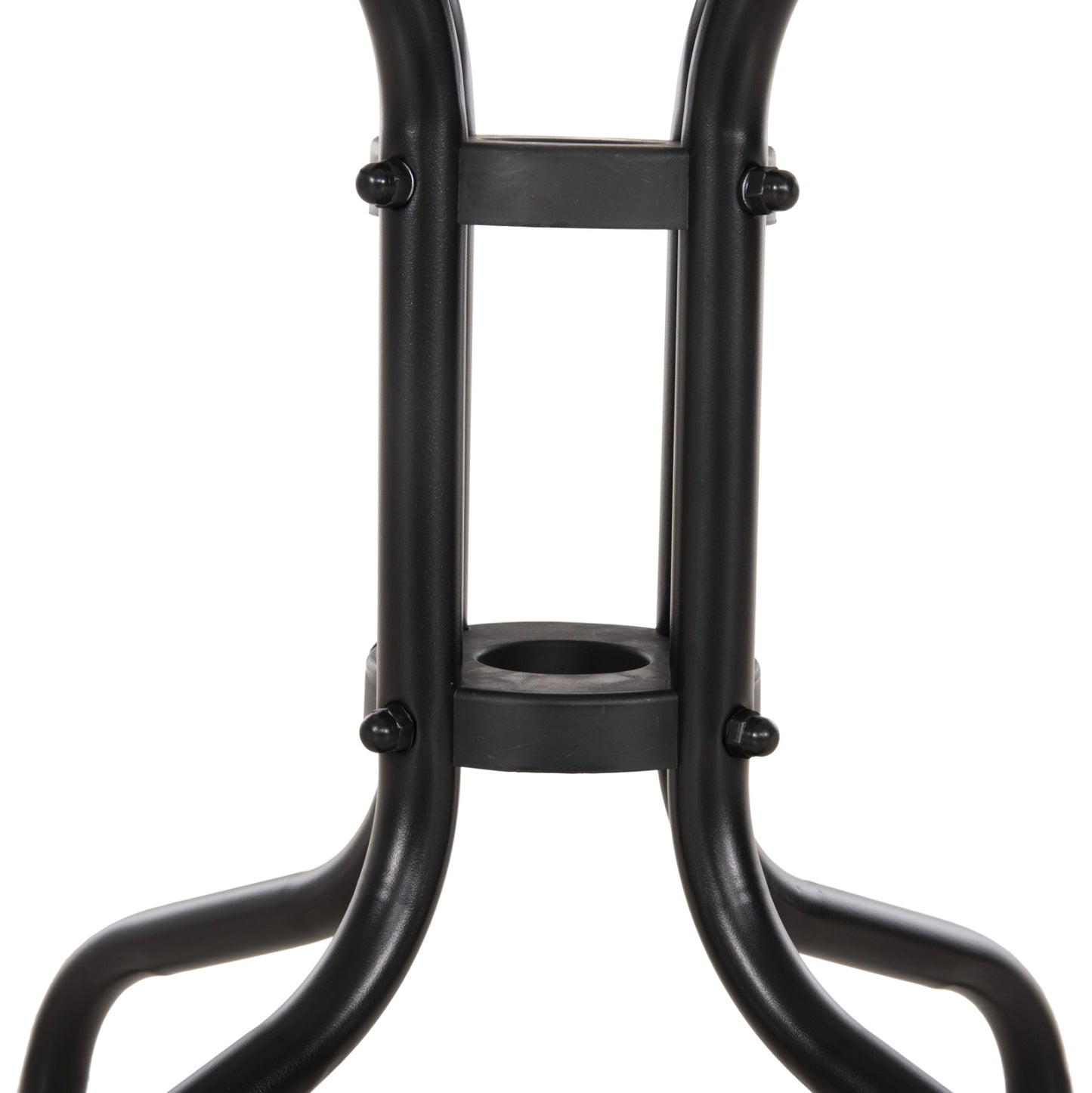 Coffee Table Figo Hm6067.03 Metal In Black-tempered Glass Top 45x45x51hcm.