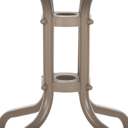 Coffee Table Figo Hm6067.04 Metal In Champagne Color-tempered Glass Top 45x45x51hcm.