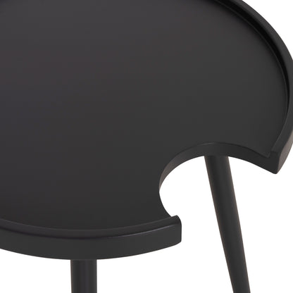 Outdoor Round Side Table Teroc Hm6433.01 Aluminum In Grey Φ47x53hcm.