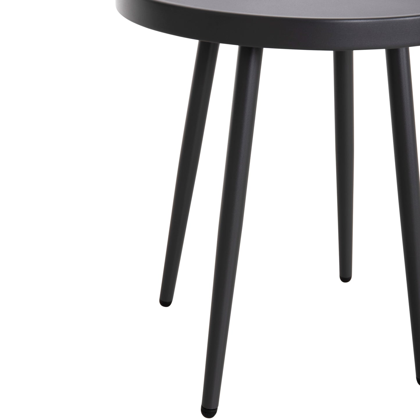 Outdoor Round Side Table Teroc Hm6433.01 Aluminum In Grey Φ47x53hcm.