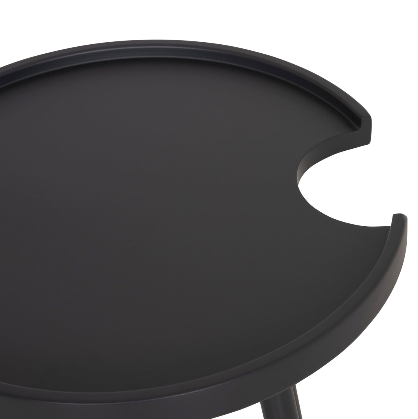 Outdoor Round Side Table Teroc Hm6433.01 Aluminum In Grey Φ47x53hcm.