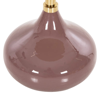Side Table Round Utri Hm4241.06 Metal In Warm Pink-beige Φ46x46,5hcm.