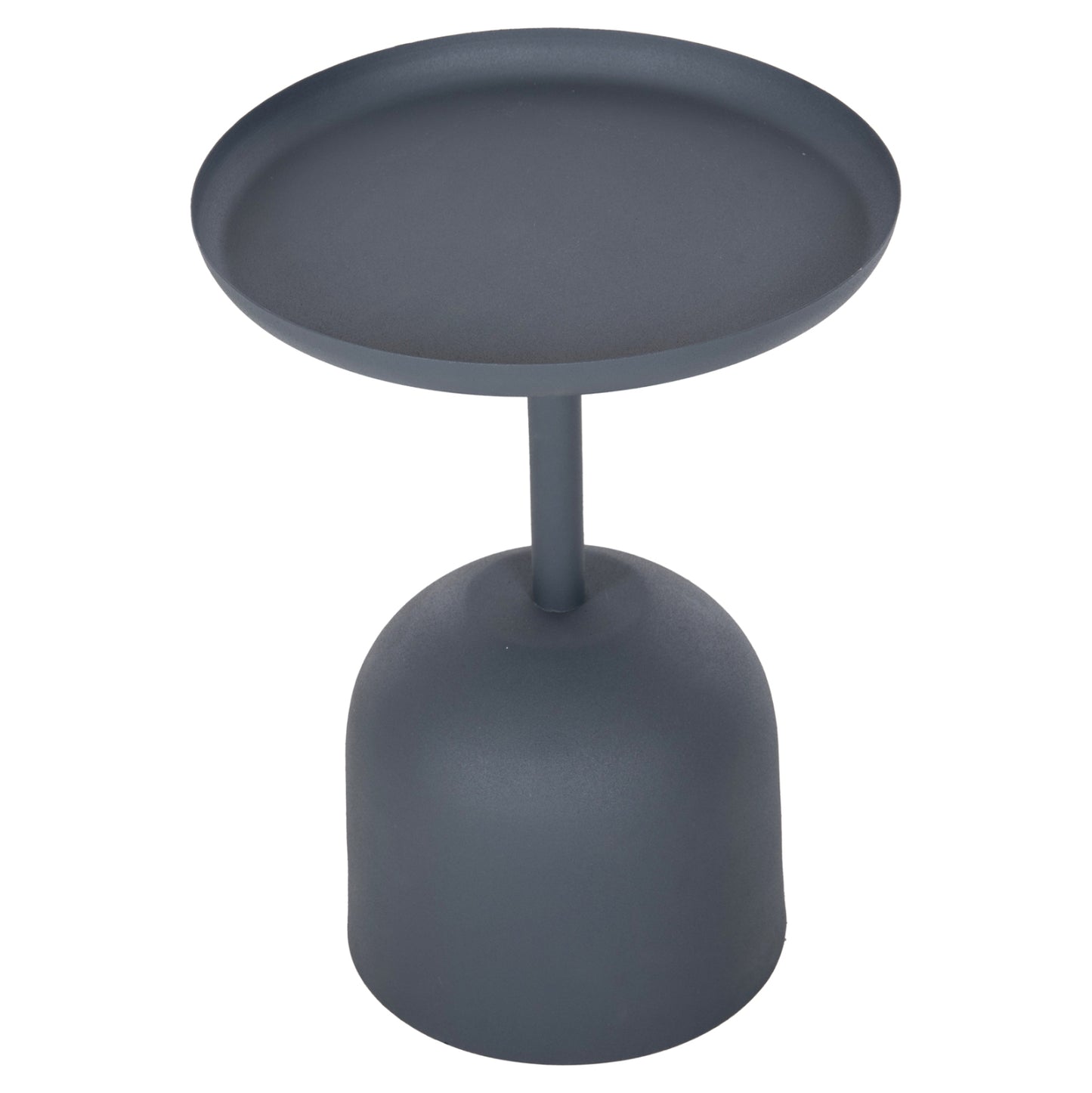 Side Table Round Delbel Hm4261.05 Metal In Deep Blue Φ39,5x53,5hcm.