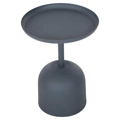 Side Table Round Delbel Hm4261.05 Metal In Deep Blue Φ39,5x53,5hcm.