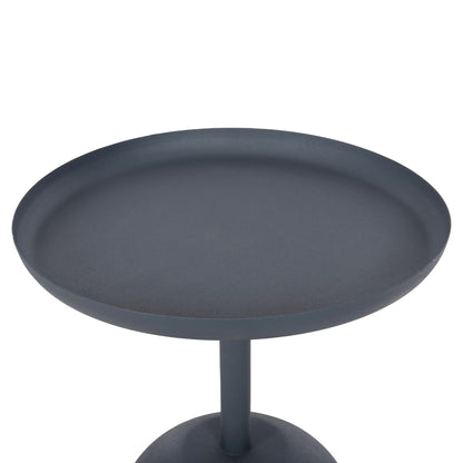 Side Table Round Delbel Hm4261.05 Metal In Deep Blue Φ39,5x53,5hcm.