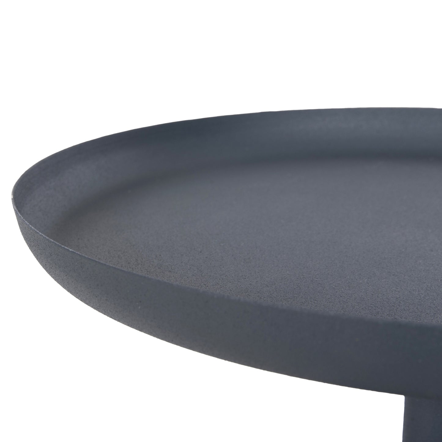 Side Table Round Delbel Hm4261.05 Metal In Deep Blue Φ39,5x53,5hcm.