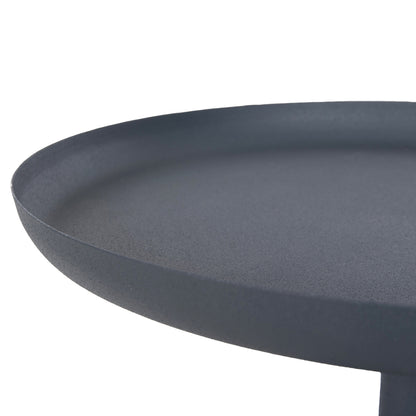 Side Table Round Delbel Hm4261.05 Metal In Deep Blue Φ39,5x53,5hcm.