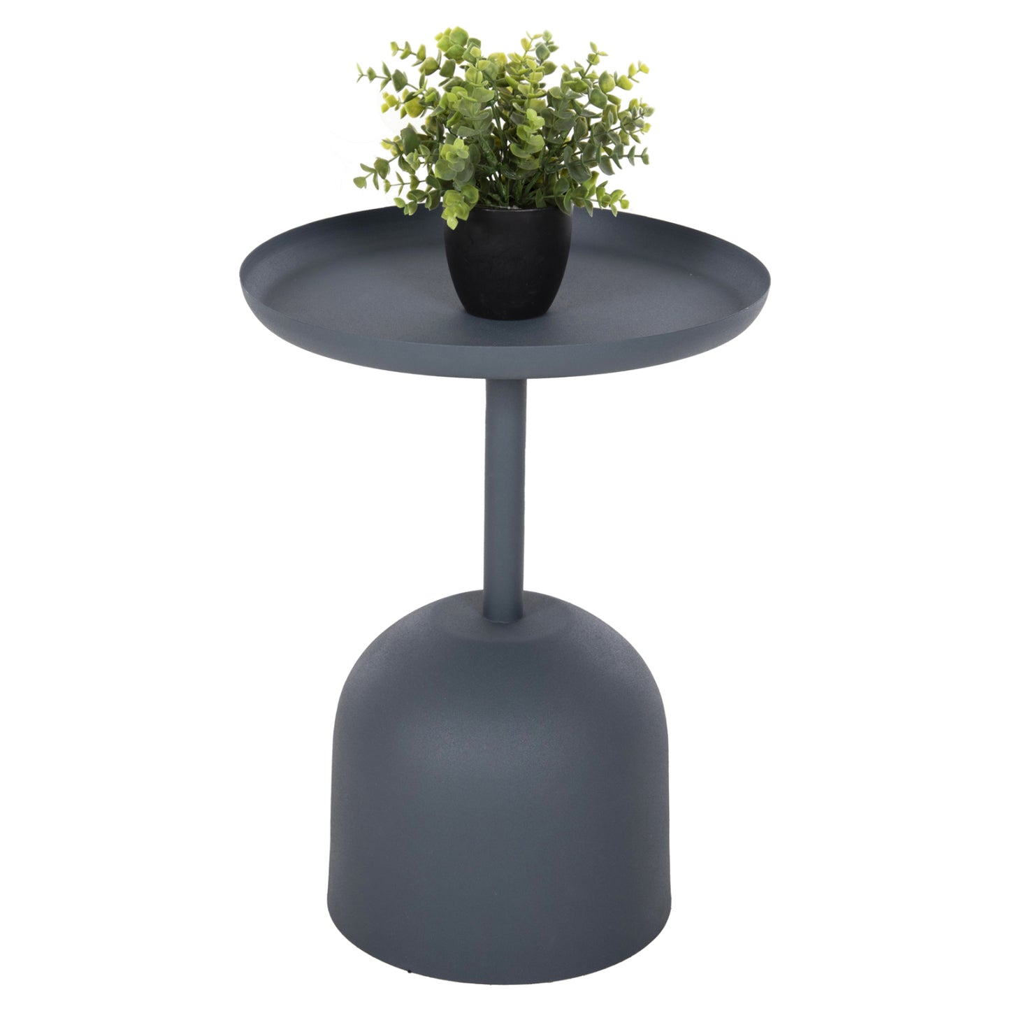 Side Table Round Delbel Hm4261.05 Metal In Deep Blue Φ39,5x53,5hcm.