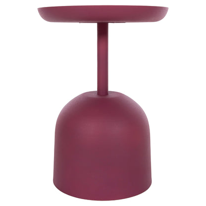 Side Table Round Delbel Hm4262.06 Metal In Pink Φ36x49hcm.