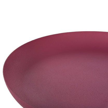 Side Table Round Delbel Hm4262.06 Metal In Pink Φ36x49hcm.