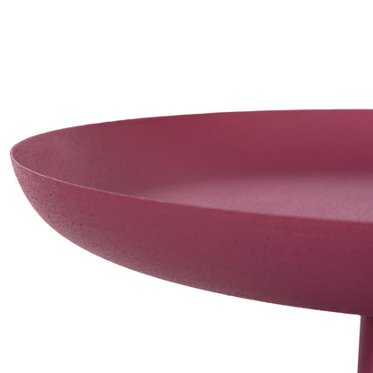 Side Table Round Delbel Hm4262.06 Metal In Pink Φ36x49hcm.