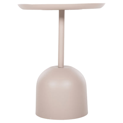 Side Table Round Delbel Hm4265.10 Metal In Ecru Φ45.5x58.5hcm.