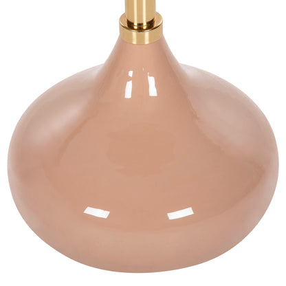 Side Table Round Utri Hm4384.10 Metal In Warm Pink-beige Φ35,5x44,5hcm.