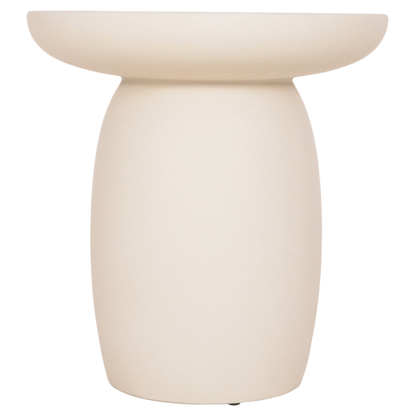 Round Side Table Hikari Hm6593.02 Beige Fiber Cement Φ46x48hcm
