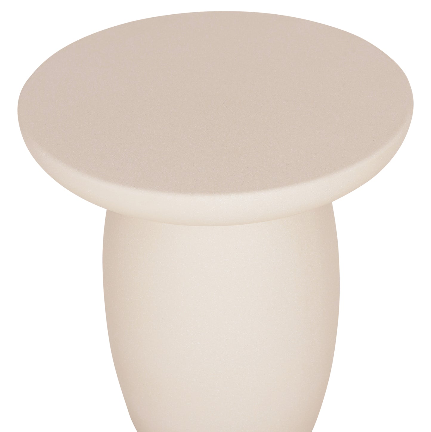 Round Side Table Hikari Hm6593.02 Beige Fiber Cement Φ46x48hcm