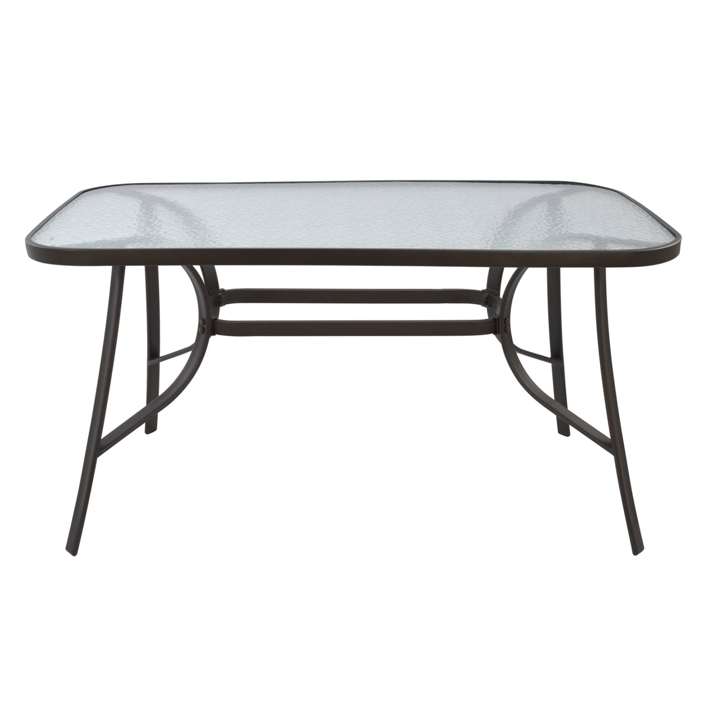 Table Bruno Metallic Brown 140Χ80Χ72 Hm5106.02
