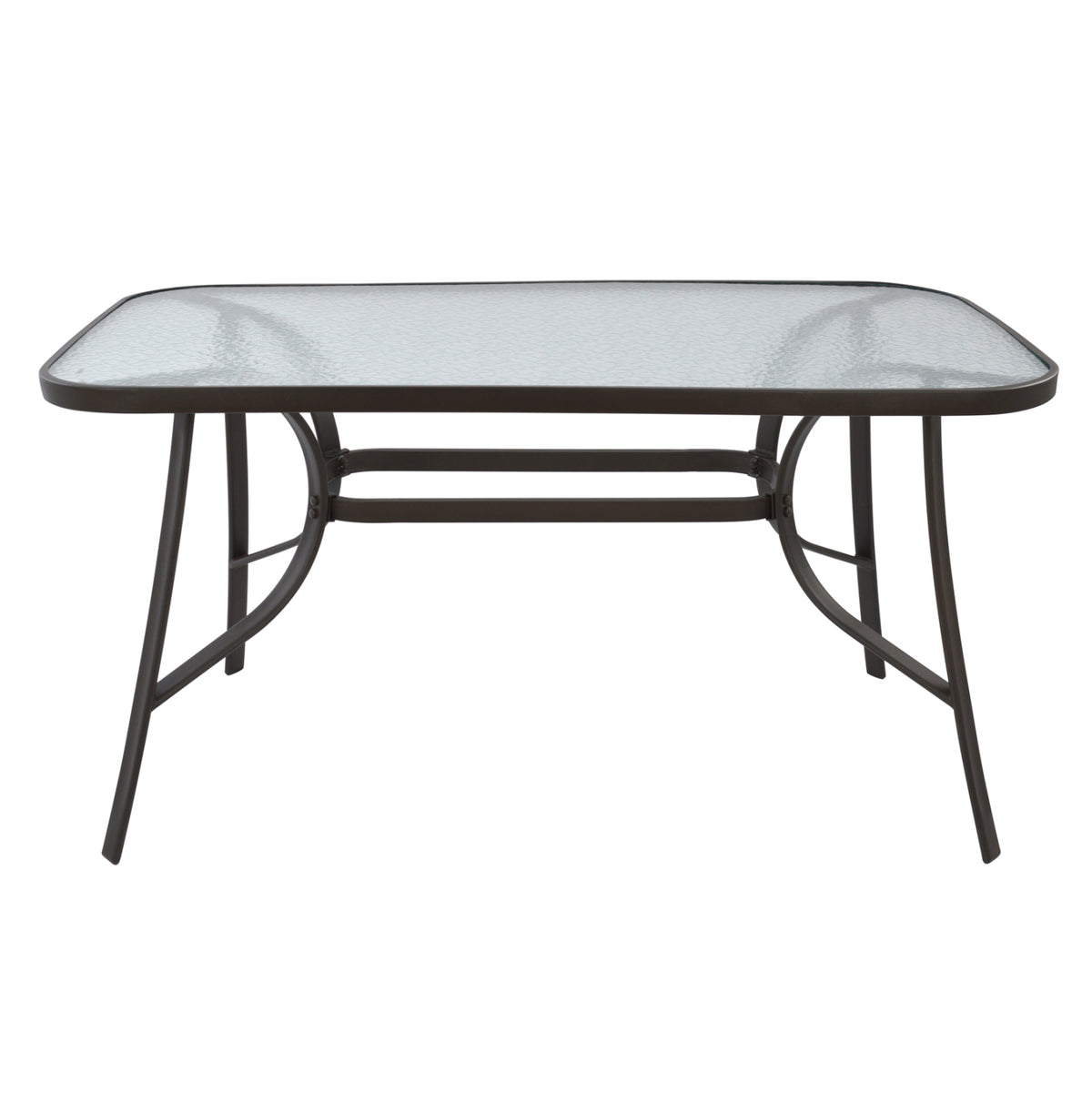Table Bruno Metallic Brown 140Χ80Χ72 Hm5106.02