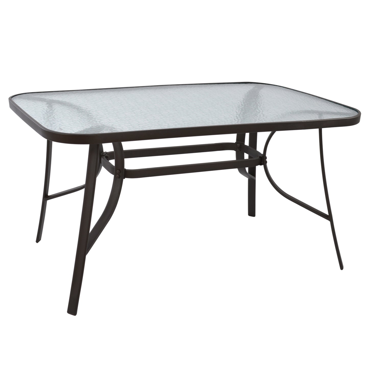Table Bruno Metallic Brown 140Χ80Χ72 Hm5106.02