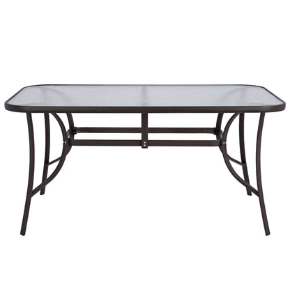 Table Metallic Brown 150x90Χ72 Hm5145.02