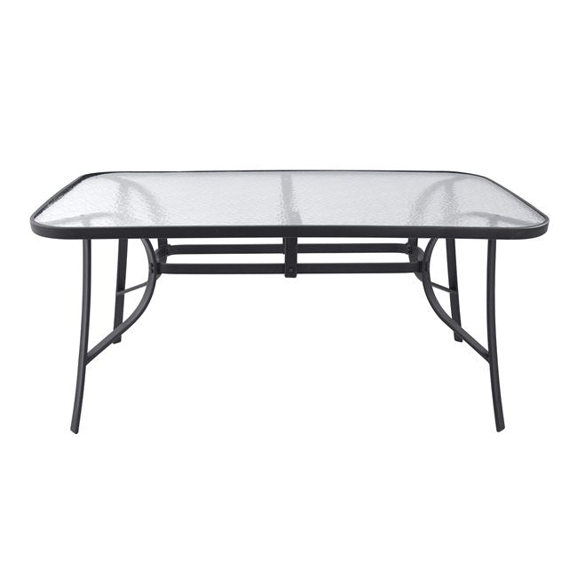 Table Bruno Metallic Grey 160Χ90Χ72 Hm5074.01