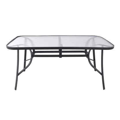 Table Bruno Metallic Grey 160Χ90Χ72 Hm5074.01