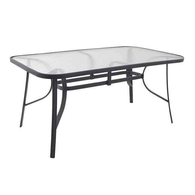 Table Bruno Metallic Grey 160Χ90Χ72 Hm5074.01