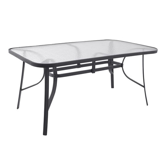 Table Bruno Metallic Grey 160Χ90Χ72 Hm5074.01