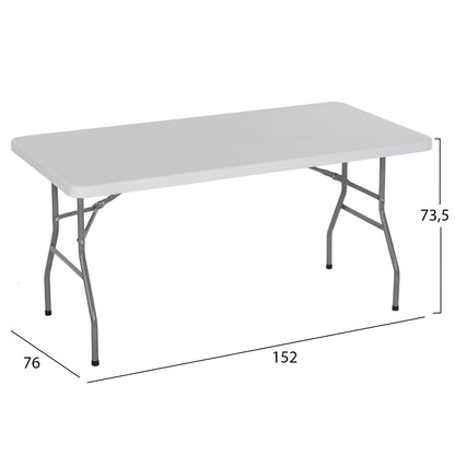 Table Catering-conference Hm5064 152Χ76Χ74 Cm Foldable Legs