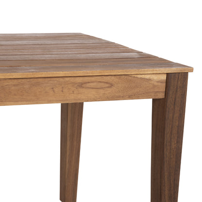 Outdoor Square Coffee Table Ruth Hm6230 Acacia Wood In Natural Color 50x50x45hcm.