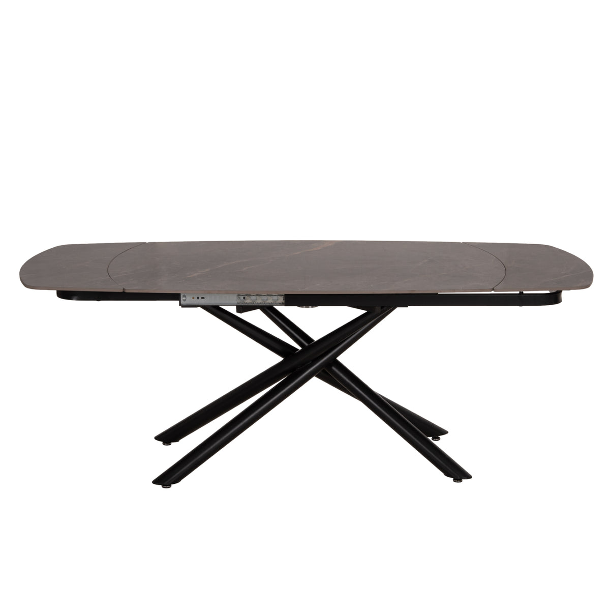 Dining Table Extendable Vanta Hm18408 Ceramic Top In Grey Marble Coloring 136-199x90x77hcm.