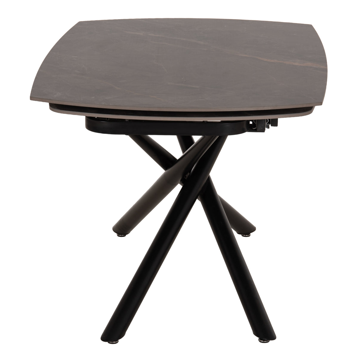 Dining Table Extendable Vanta Hm18408 Ceramic Top In Grey Marble Coloring 136-199x90x77hcm.